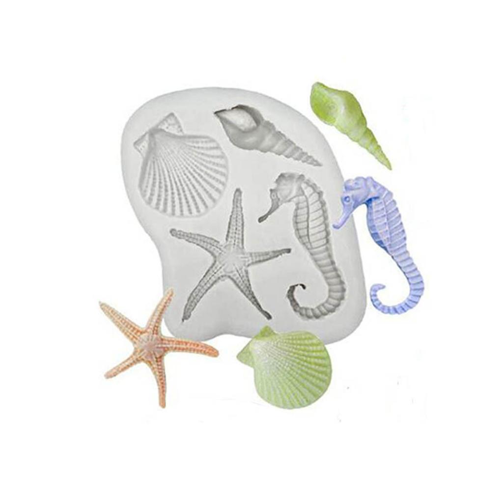Silicone Baking Molds Marine Animals Shape Fondant Moulds Cake Mould Baking Tool Chocolate Mold Baking Accessories