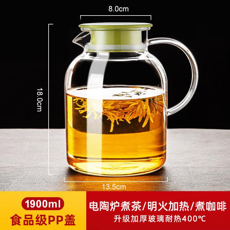 ZISIZ Heat-Resistant Glass Pitcher & Tea Kettle