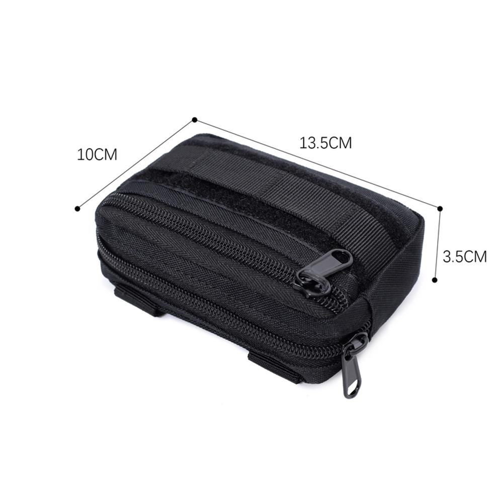 Doppelschichtige EDC-Tasche Herren Taktischer Molle-Hüftgurt Nylon Hüfttasche Bauchtasche Camping Jagdzubehör Utility-Tasche