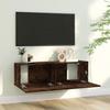 VidaXL Wall-mounted TV Cabinet Smoked Oak 100x30x30 Cm Engineered Wood 815096