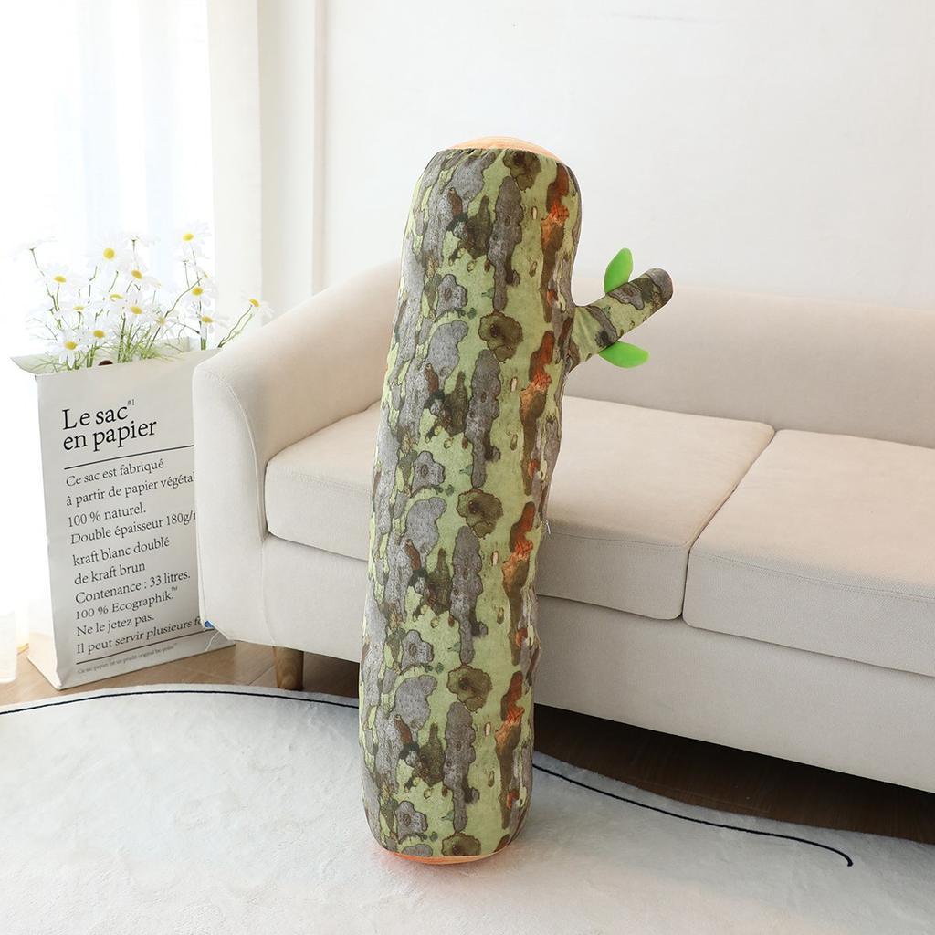 Creative Simulation Stump Throw Pillow Plush Toy Big Tree Doll Home Sofa Pillow Cushion Boy Rag Doll