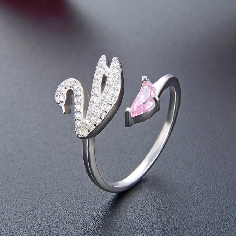 Lindon Classic 925 Sterling Silver Zircon Ring Ladies Jewelry Wedding Promise Party Gift