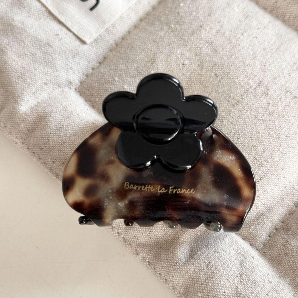 Korean Style French Shark Clip Acetate Geometry Hair Crab Clip Acetic Acid Flower Hair Claw  Girls