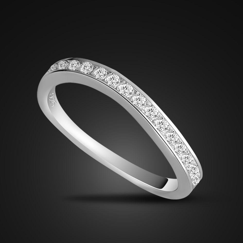 

Girls Single Ring Platinum-Plated Temperament Simple Index Finger Ring Confession Proposal Ring Gift 8