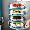 Crisper Box Stackable Food Storage Container Keep Food Freshness Plate Cover Reusable Insect Dust Protection Dish Cover
