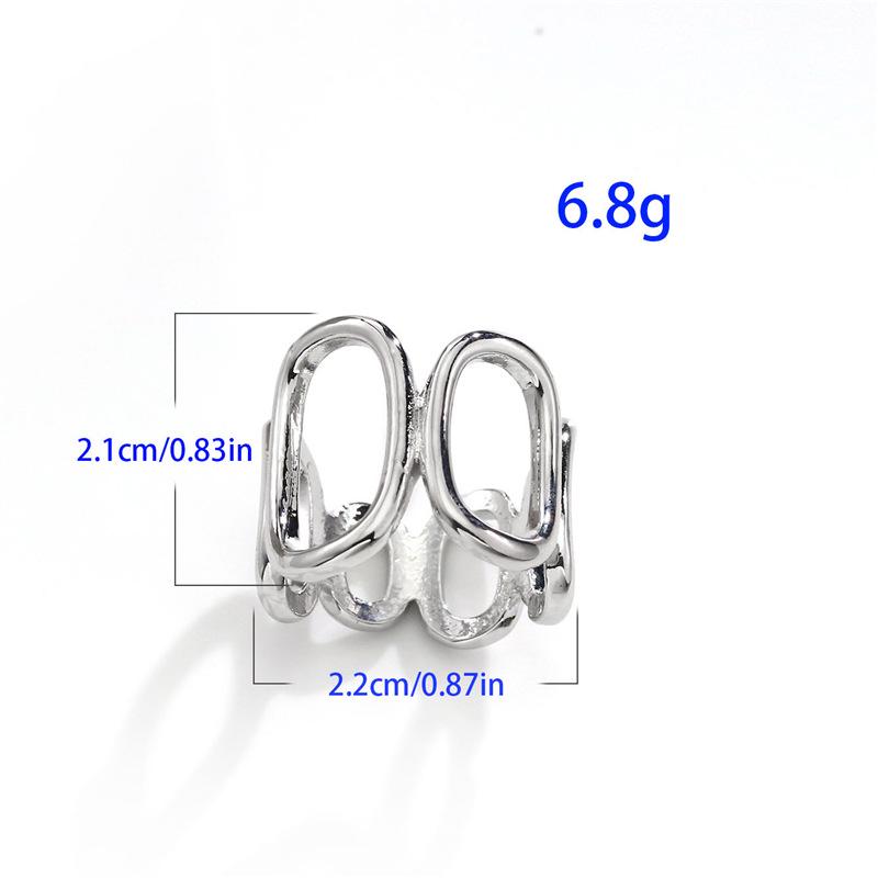 Минималистичная геометрическая пряжка для шарфа из цинкового сплава