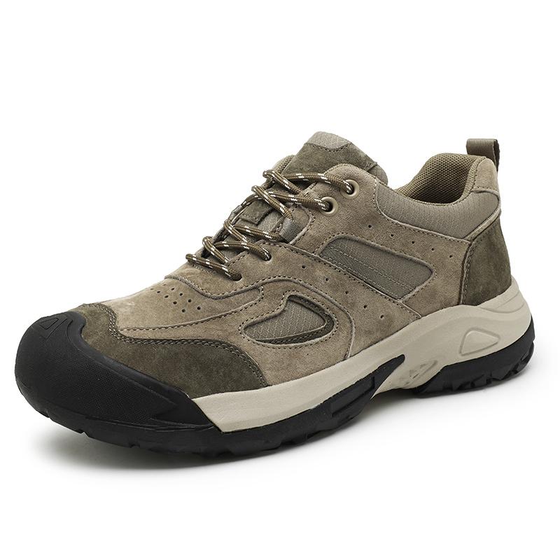 Vintage Style Men's Hiking Shoes Non-Slip Outdoor Lace Up Casual Shoes Travel Climbing Camping Footwear Versatile Man Sneakers