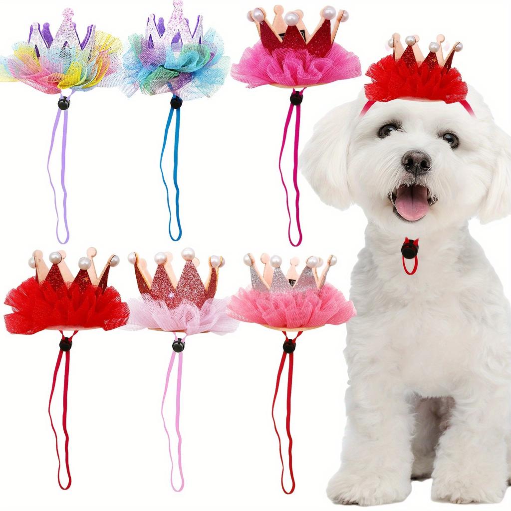Pet Hat, Lace Colorful Cute Hat for Dogs and Cats