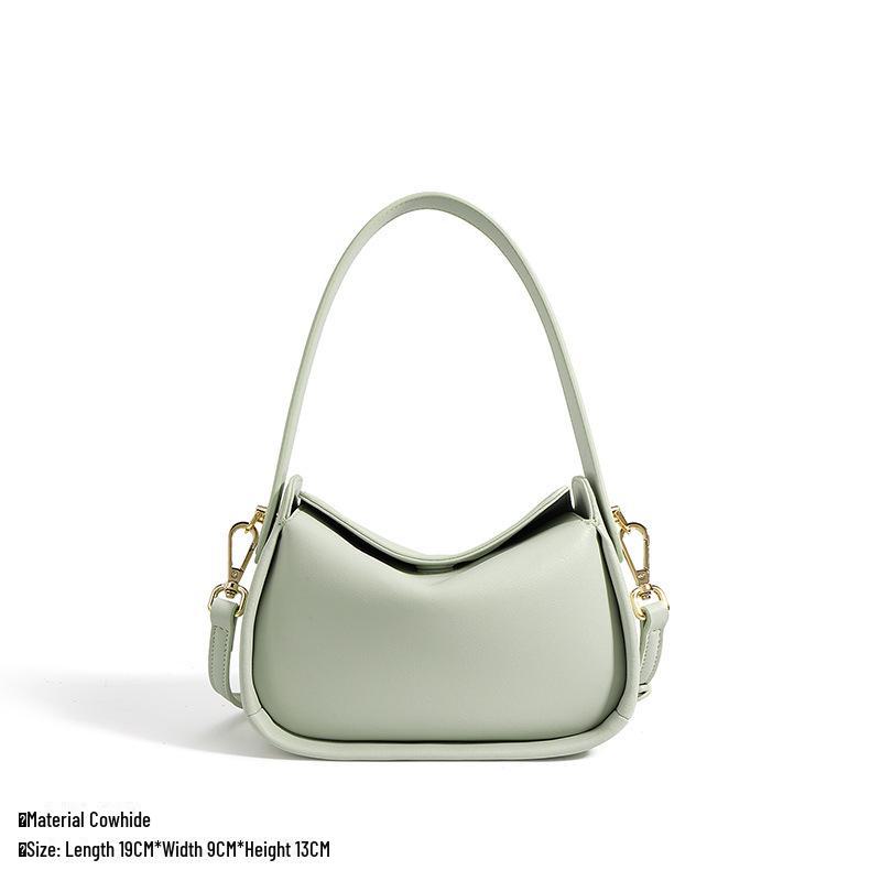 2024 Spring Women’s Genuine Leather Crossbody & Shoulder Square Bag – Trendy Underarm Handbag