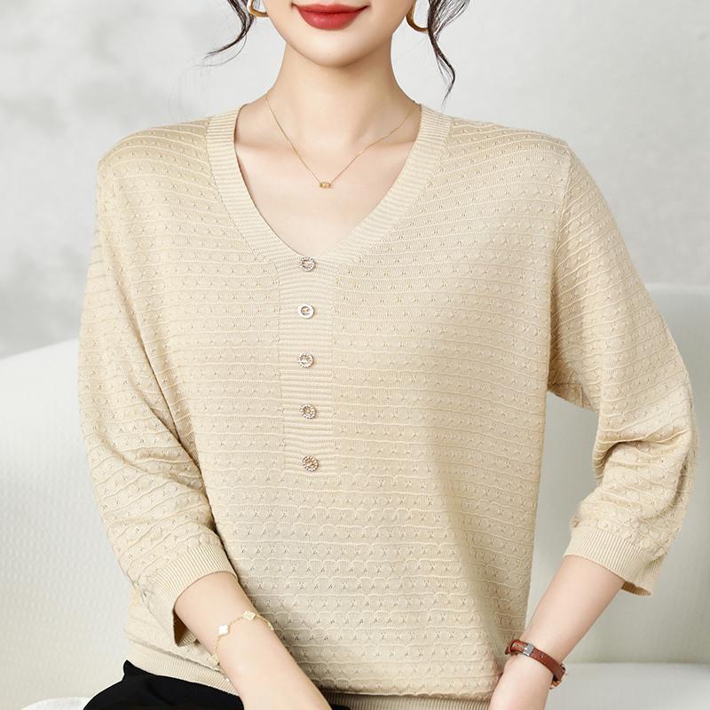 Qinghe Cashmere Women's 30% Cashmere Sweater - Soft & Warm Wool Blend Pullover