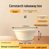 Eco-friendly Corn Starch 800ml Disposable Round Takeaway Bowls