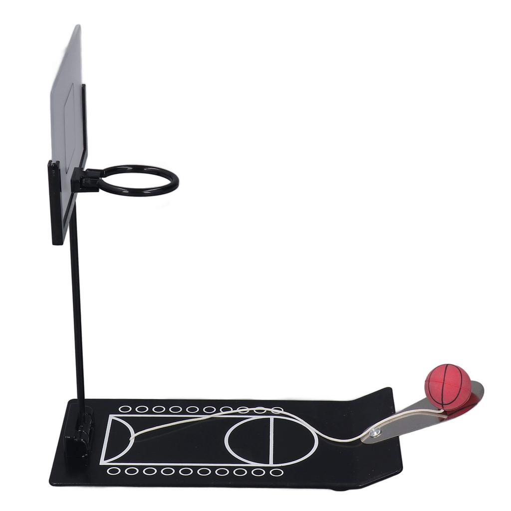 Desktop Basketball Game Aluminum Alloy Anti Slip Black Weighted Base Foldable Basketball Desktop Toy for Kids