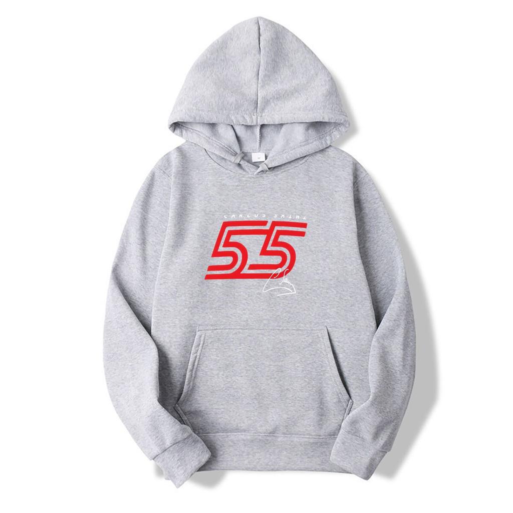 Carlos Sainz 55 Hoodies Vintage Kleidung Einfache Schwarze Hoodies Herren