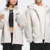 adidas Neo Colorblock Zip Hoodie With Drawstring Unisex Outerwear Alumina-Brown IK6004