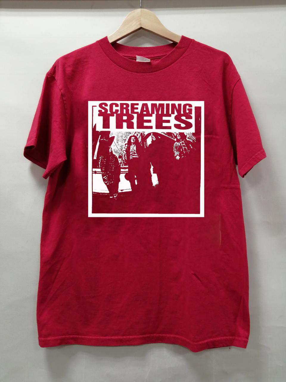 Rare SCREAMING TREES Band Short Sleeve Red All Size T-Shirt BT718 XXXXL