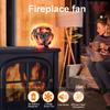 Home Efficient Stove Top Fan 6 Blade Heat Powered Fan Useful Fireplace Fan