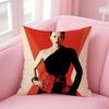 Elegant stars ZZhang Ziyi Cushion Cover Pillow Case Soft Friendly Fabric  Concealed Zipper