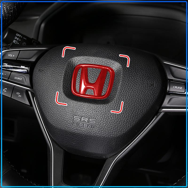 1pc ABS Car Steering Wheel Center Emblem Sticker For Honda Civci CRV Accord Mugen Prelude FIT City CRZ CRX Jazz D-series B-series H