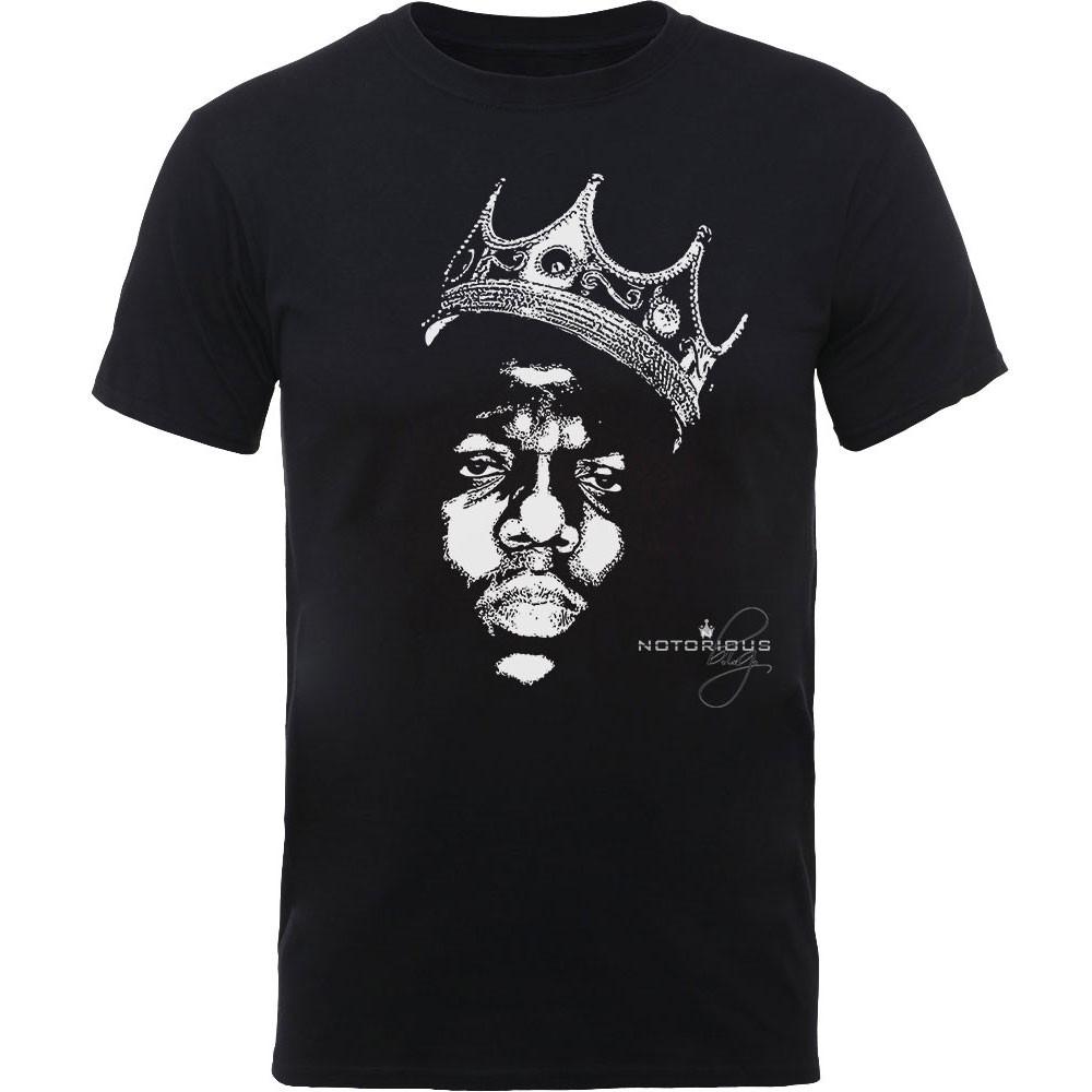 Biggie Smalls Notorious BIG BW Crown Face official Men s unisex t-shirt L