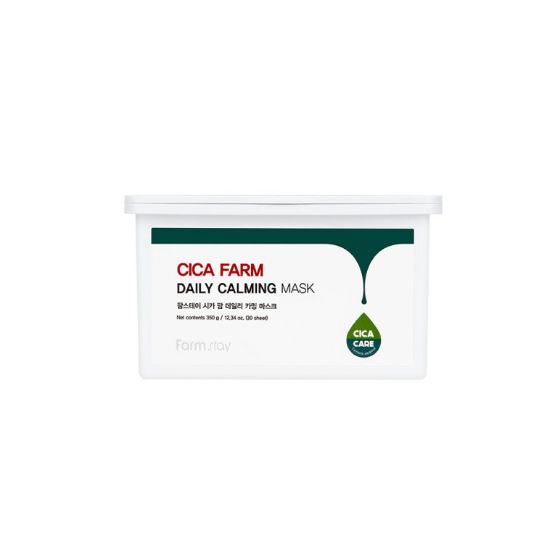 Farmstay Cica Farm Daily Calming Mask Soothing & Hydrating Facial Sheet Mask 30 Sheets