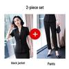 Elegant Women's Summer Suit Set - Professional, Short-Sleeved Front Desk Uniform, Thin Style