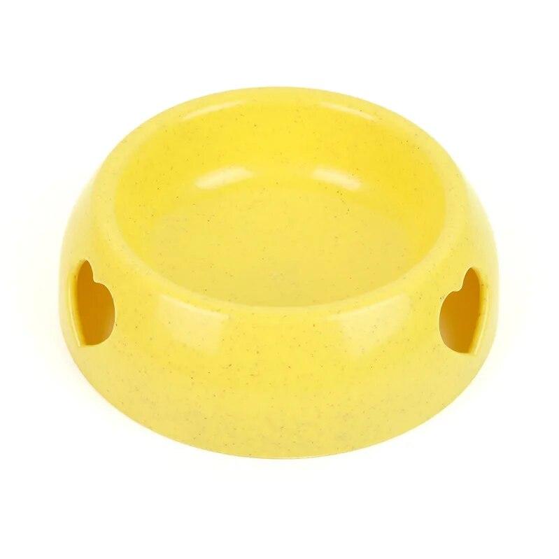 Nontoxic ABS Sweat Heart Solid Pet Dog Bowls Feeding Food Bowl Puppy Feeder Dish Bowl Pet Dogs Supplies Dropshipping 2 Size