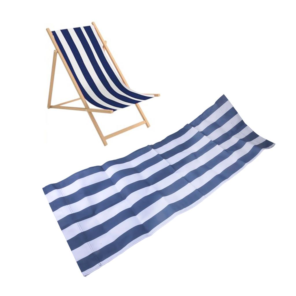 För strandliggare För solstol Strandliggare Ersättningstyg Dubbelsidig Slitstark Kompakt Lätt att installera