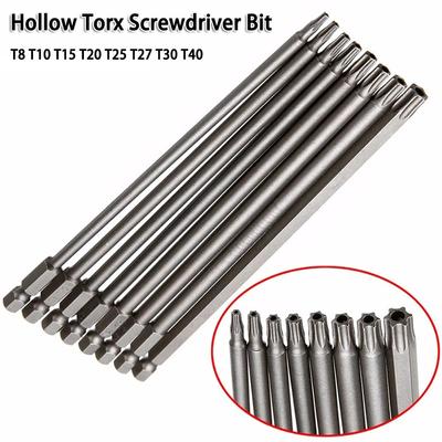 Torx Schroevendraaier Bits Torx 1 Stuks 7.78In Voor Exact Schroef Losdraaien Zeskant Schacht