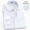 2025 Spring Men's Gray Non-Iron Long Sleeve Business Casual Shirt, Large Solid Color for Young to Middle-aged.