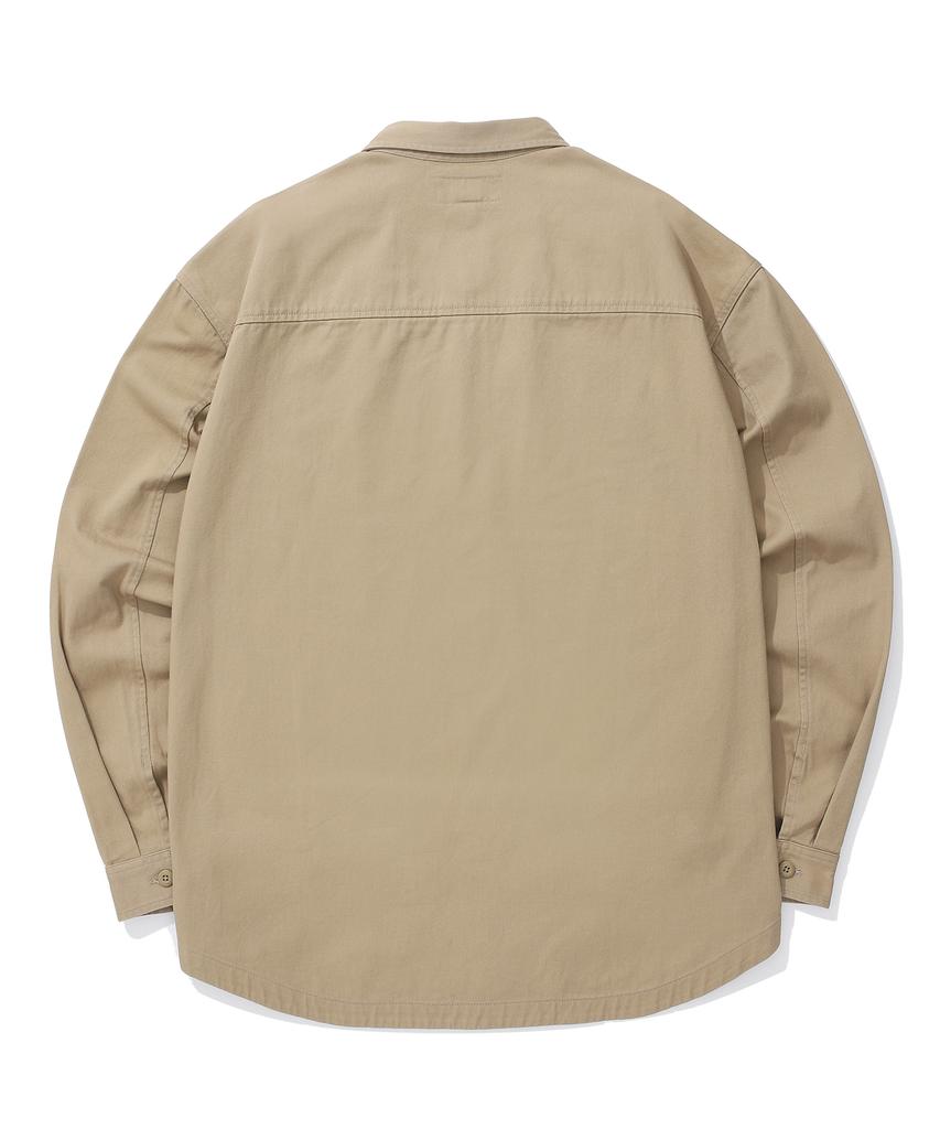 COLUMBIA UNIVERSITY Sl-Label Two Pocket Cotton Shirts Heritage Beige