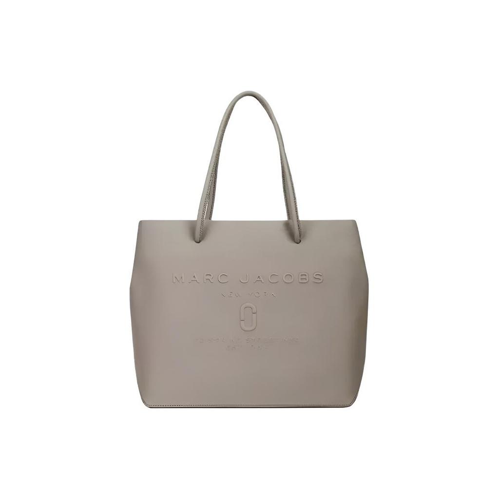 Marc Jacobs Logo Shopper Letter Pressed Leather Tote Bag Women handbags Lime M0011046-027