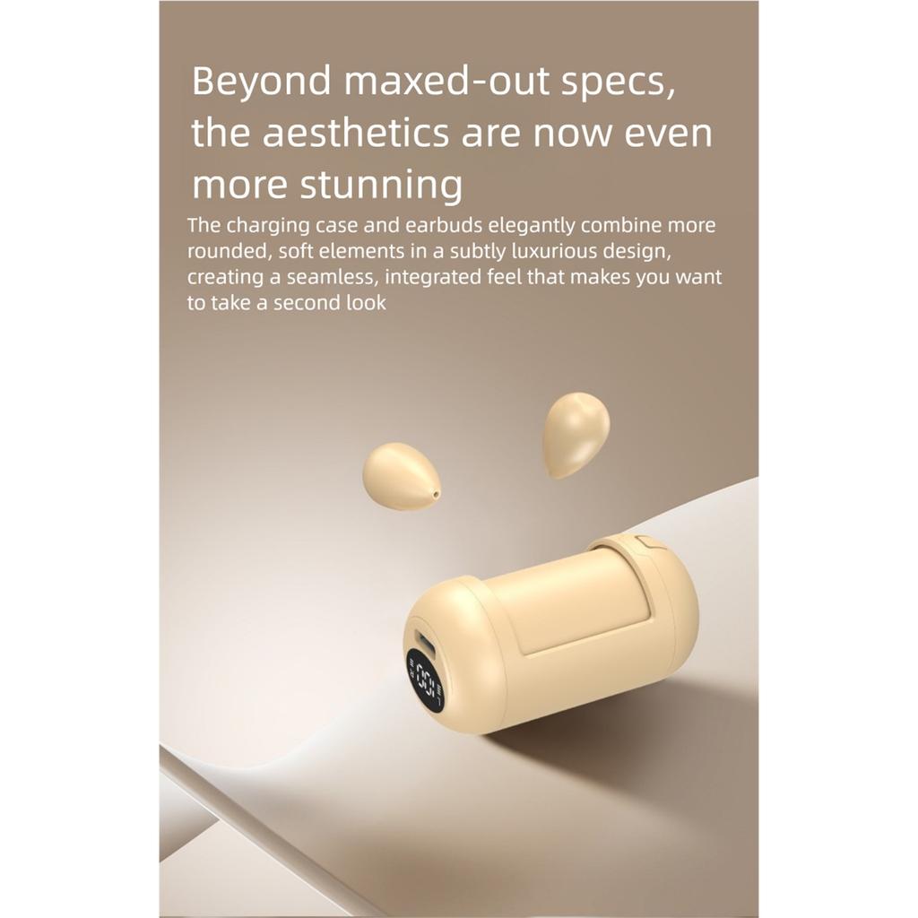 New Mini Sleep Bluetooth Translation Earphone Comfortable Wear Power Display in Ear Style Bluetooth Headphone Translator Earbuds