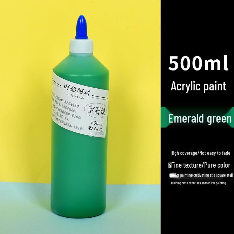 500ml Acrylic Paint for Children's Graffiti and Plaster Dolls - Ideal for Kindergarten Art Projects