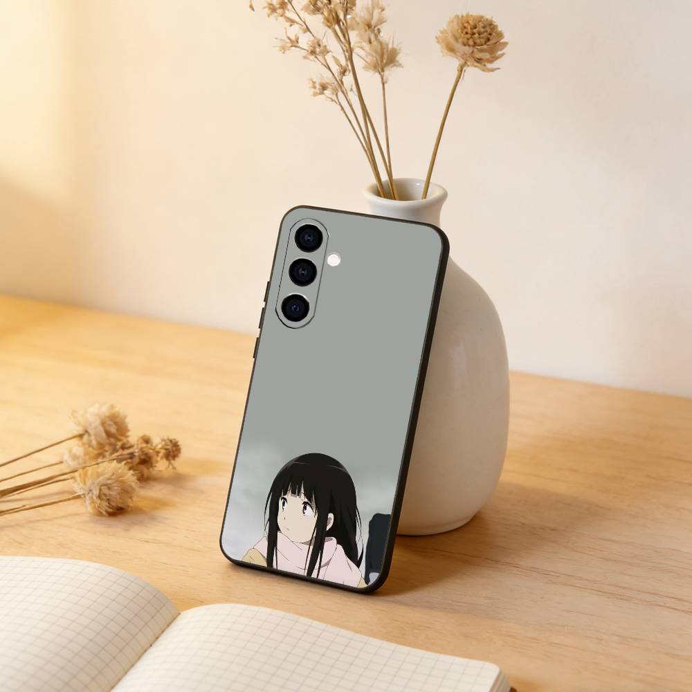 Hyouka Hotaro Oreki Phone Case For Samsung Galaxy A73,A72,A71,A70,A53,A52,A51,Soft Silicone Black Cover