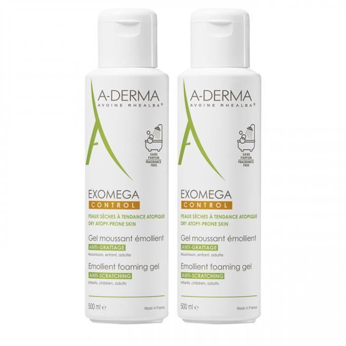 Gel Moussant - A-DERMA - EXOMEGA - 500ml - Hypoallergénique - Pour Bébé