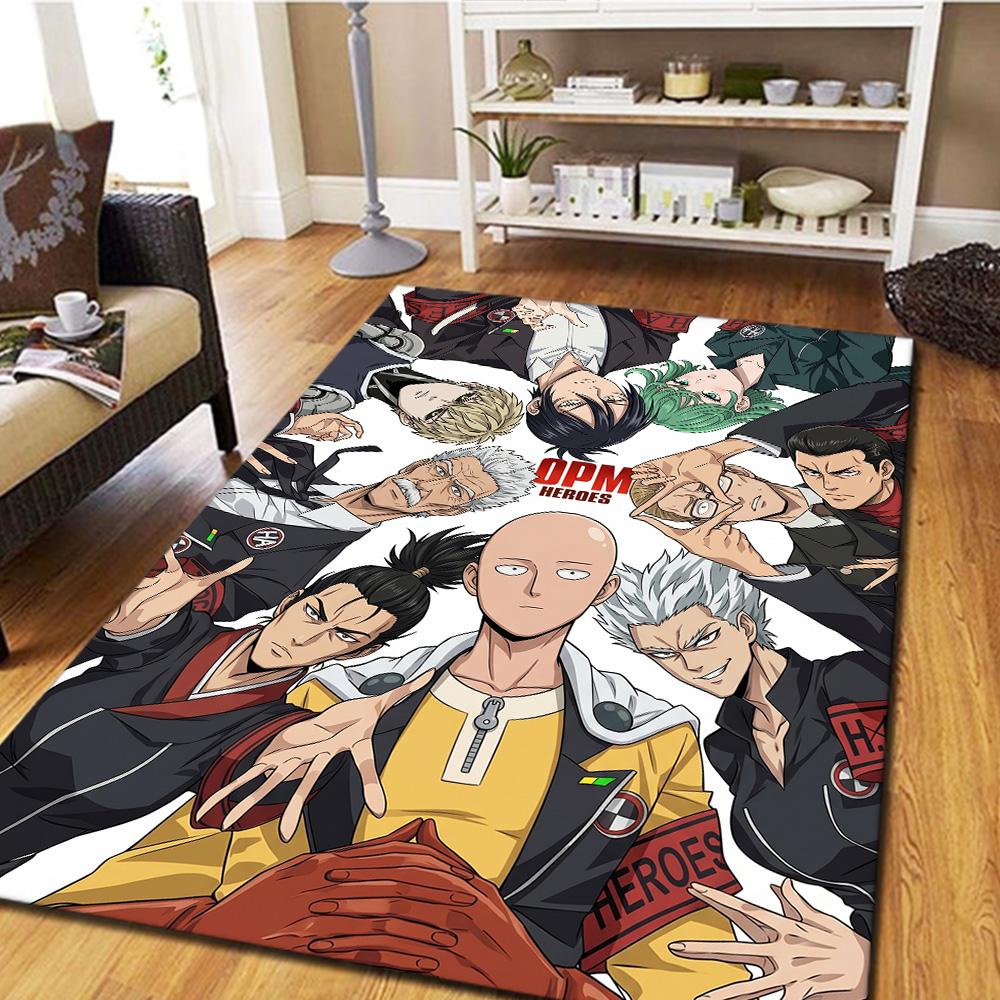 One Punch Man Carpet Floor Mat Home Room Decor Washable Non Slip Large Area Gamer Bedroom YUN6512