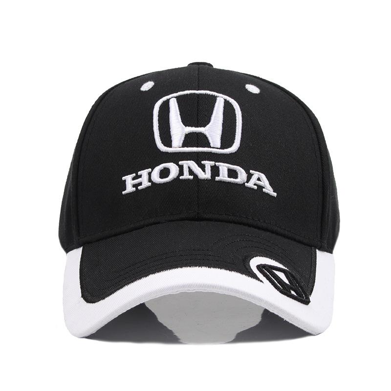 Car Duck Tongue Cap Embroidery Baseball 3D Hat Adjustable Casual Hop Hat For Honda Mugen Jazz Insight Fit CRV Civic Accord City