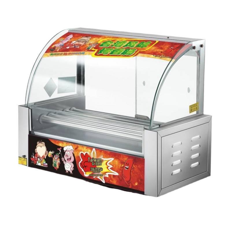 Multi-Functional Electric Sausage Grill & Ham Cooker with Automatic Heat Control