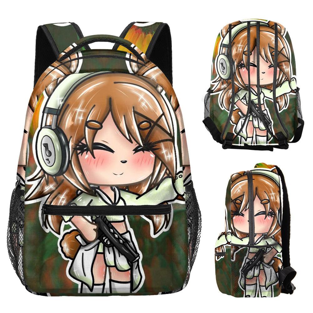 Hip Hop Kpop Youthful School Bags Unisex Cute Gacha Life Travel Bags 3D Print Oxford Waterproof Notebook Shoulder Backpacks