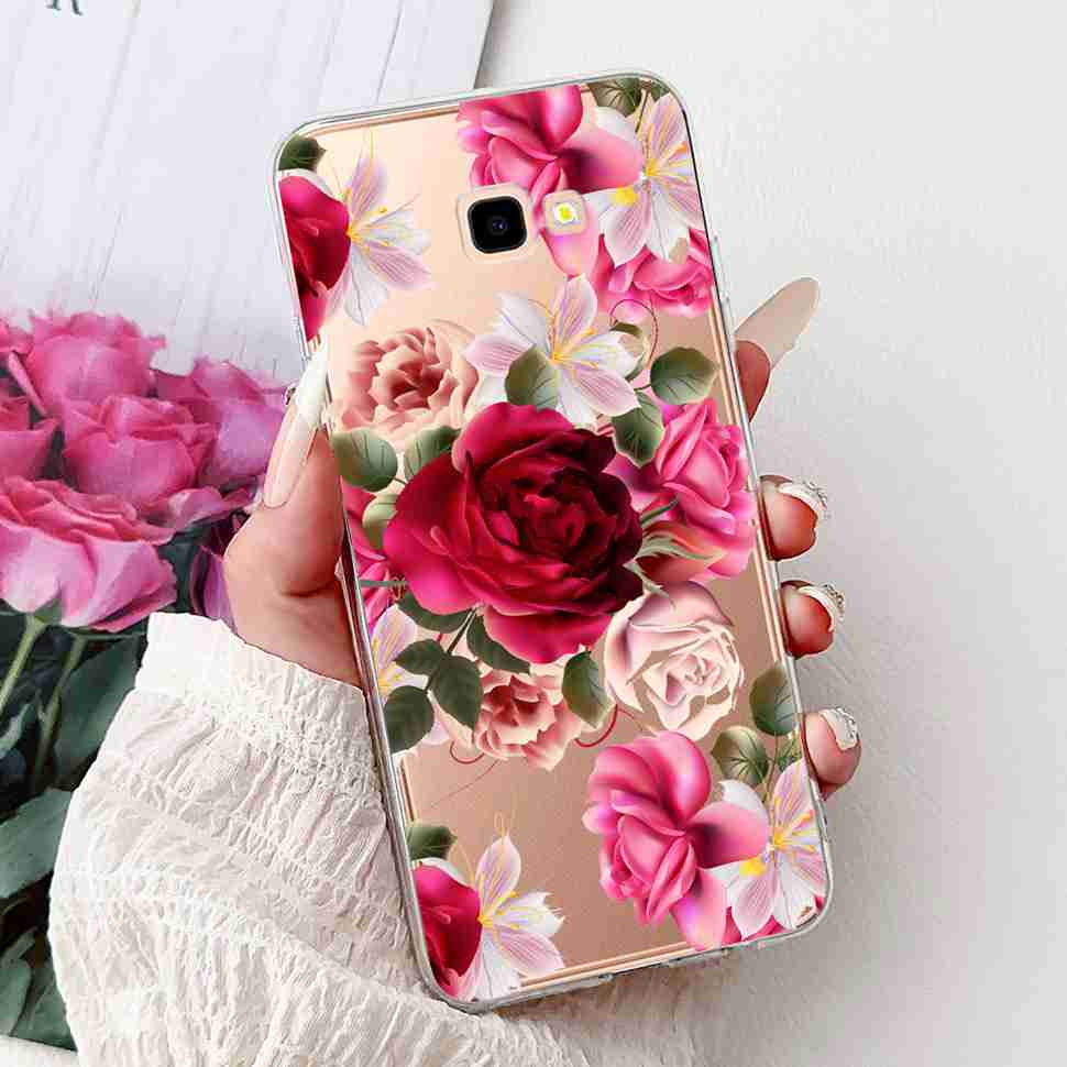For Samsung Galaxy J4+ SM-J415F Case Luxury Butterfly Flowers Soft Silicone TPU Cover For Samsung J4+ J4 Plus Phone Shell Capa