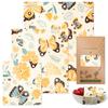 Stylish Beeswaxs Food Wrappers Set of 3 Keeps Food Freshness Naturally Sturdy Cotton Home Accessory for Organization