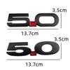 VVBK3 Car 3D Metal 5.0 Logo Decals Sticker For Ford Mustang GT GT50 2021 2020 2019 2018 Rear Trunk Body Badge Emblem Styling Stickers