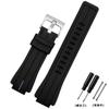 Cinturino per orologio in gomma di alta qualità per orologio TIMEX T2N720 TW2T76300 Serie T2N721 Uomo Nero Impermeabile Silicone Sportivo 24*16mm