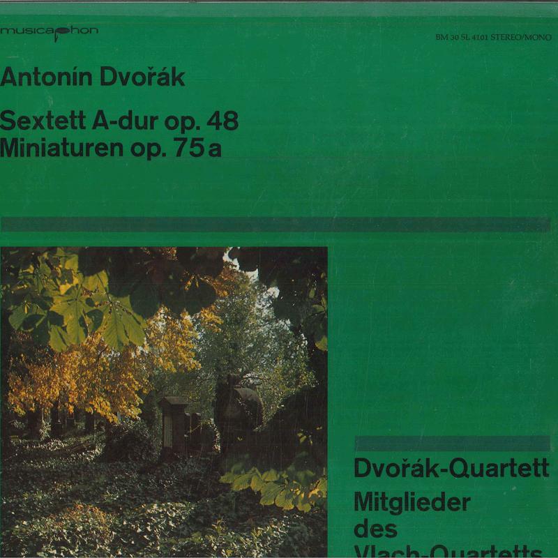 

LP Record DVORAK QUARTET VLACH QUARTET Dvorak Sextett Adur Op. 48 Miniat BM30SL4101 MUSICAPHON 197 Germany Classical Used