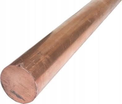 Koperen Staaf Rol Koper Fi25 Lengte 10cm