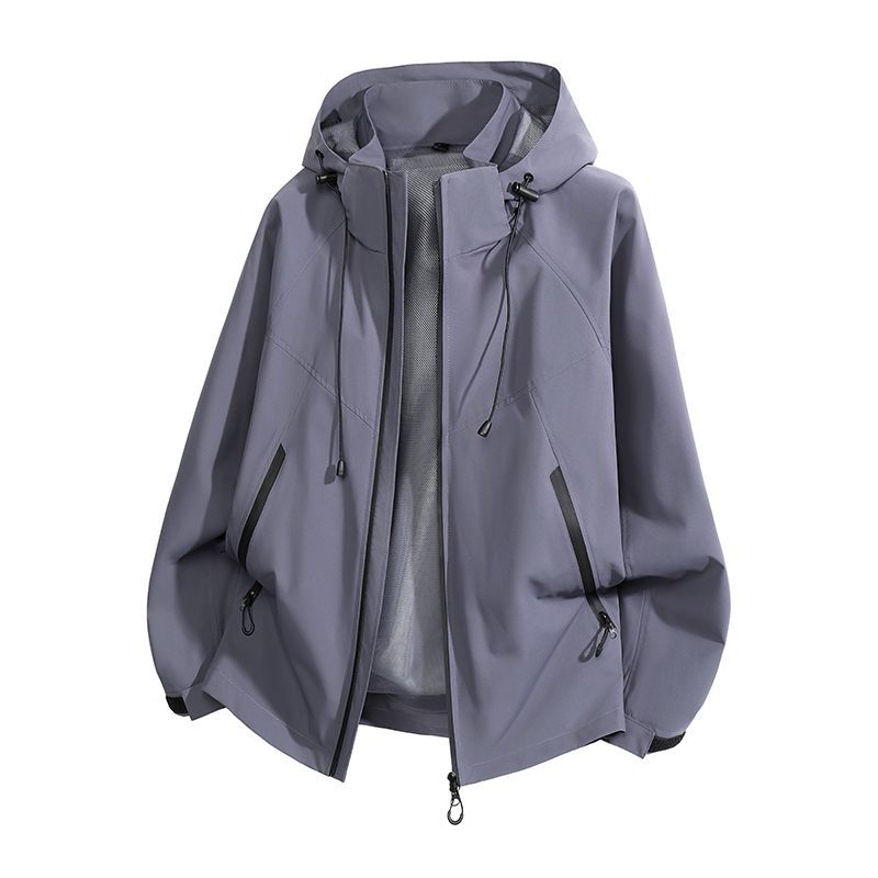Frühlings Trendiger Berg Windbreaker Jacke Damen Leicht Gelb Zitronenfarben Outdoor Wanderjacke Unisex