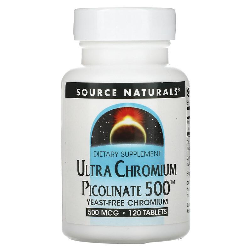 Ultra Chromium Picolinate 500™, 500 mcg, 120 Tablets
