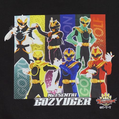 Bandai eo8908azz Fall/Winter Number One Sentai Gojuger Fleece-Lined Long Sleeve Sweatshirt for Boys, Black