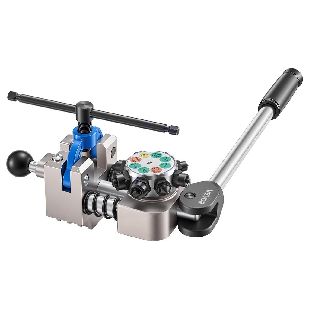 Professionelles Bremsleitungs-Bördelwerkzeug, 45-Grad-Doppelbördel-Blasenbördel-Werkzeugsatz für 4,76 mm, 6,35 mm, 7,94 mm, 9,52 mm Kupfer-Aluminium-Dünnstahlrohre