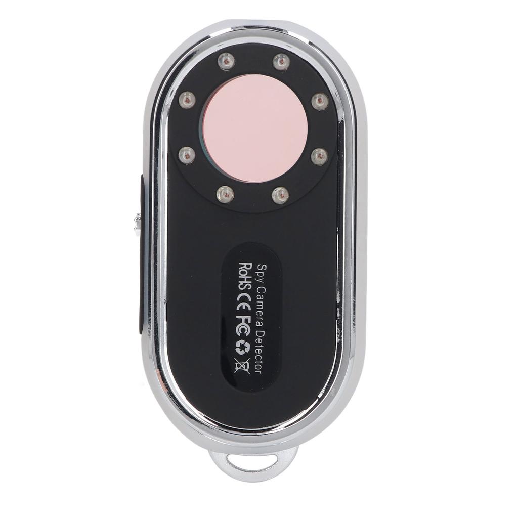 Infrared Camera Detector Audible Visual Alarm Wireless LED Anti Spy Detector for Apartment Hotel Black